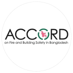 ACCORD certification logo highlighting fire and building safety compliance in Bangladesh garment factories.