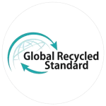 Global Recycled Standard certification logo ensuring sustainable apparel production by RYZEAL Sourcing in Bangladesh.