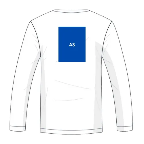 sweatshirt featuring a creative print area