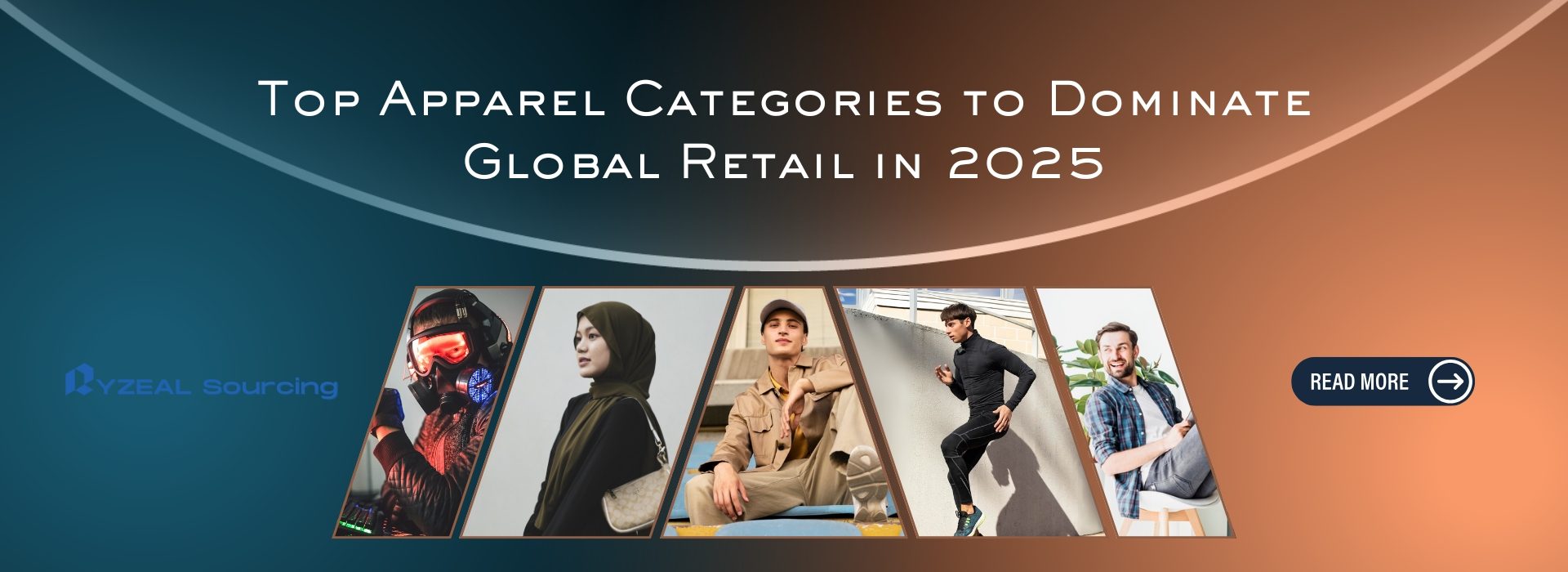 Top apparel categories 2025 banner by RYZEAL Sourcing apparel manufacturing and sourcing company in Bangladesh